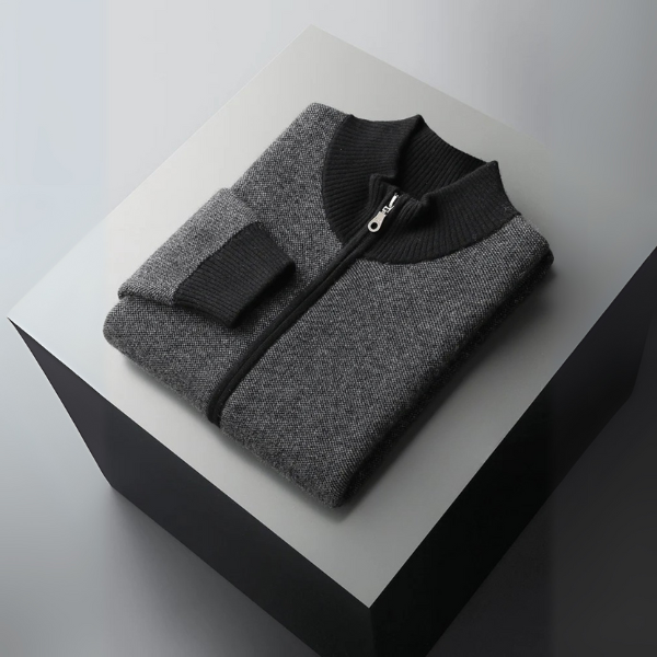 The Lucerne Cashmere Zip Knit