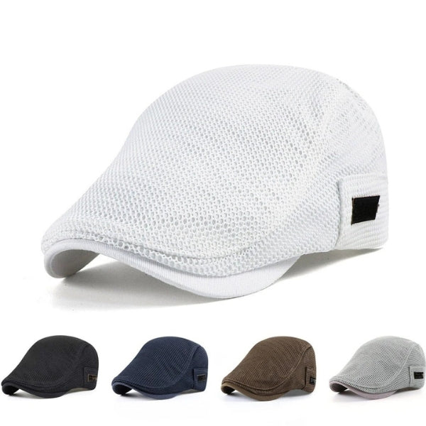The Ravello Breathable Mesh Flat Cap