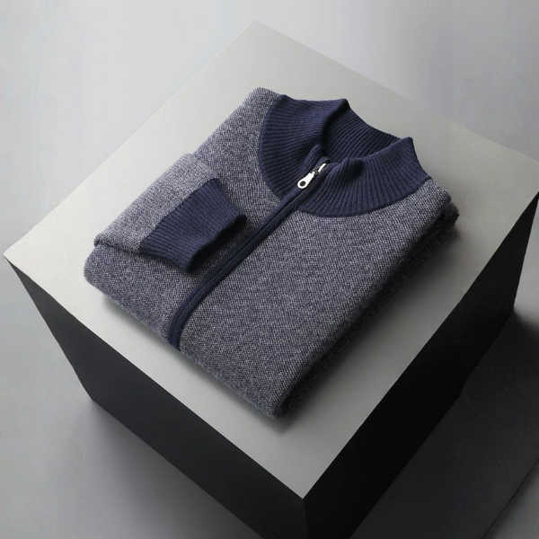 The Lucerne Cashmere Zip Knit
