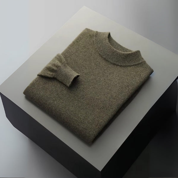 The Lucerne Merino Wool Mock Neck Sweater