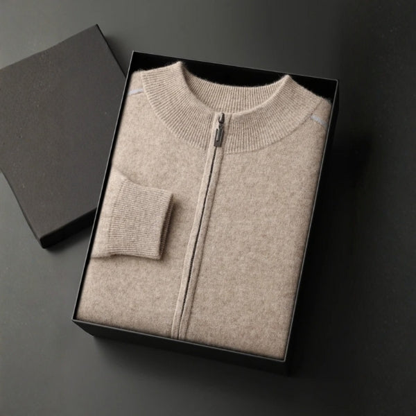 The Lausanne Cashmere Zip Knit