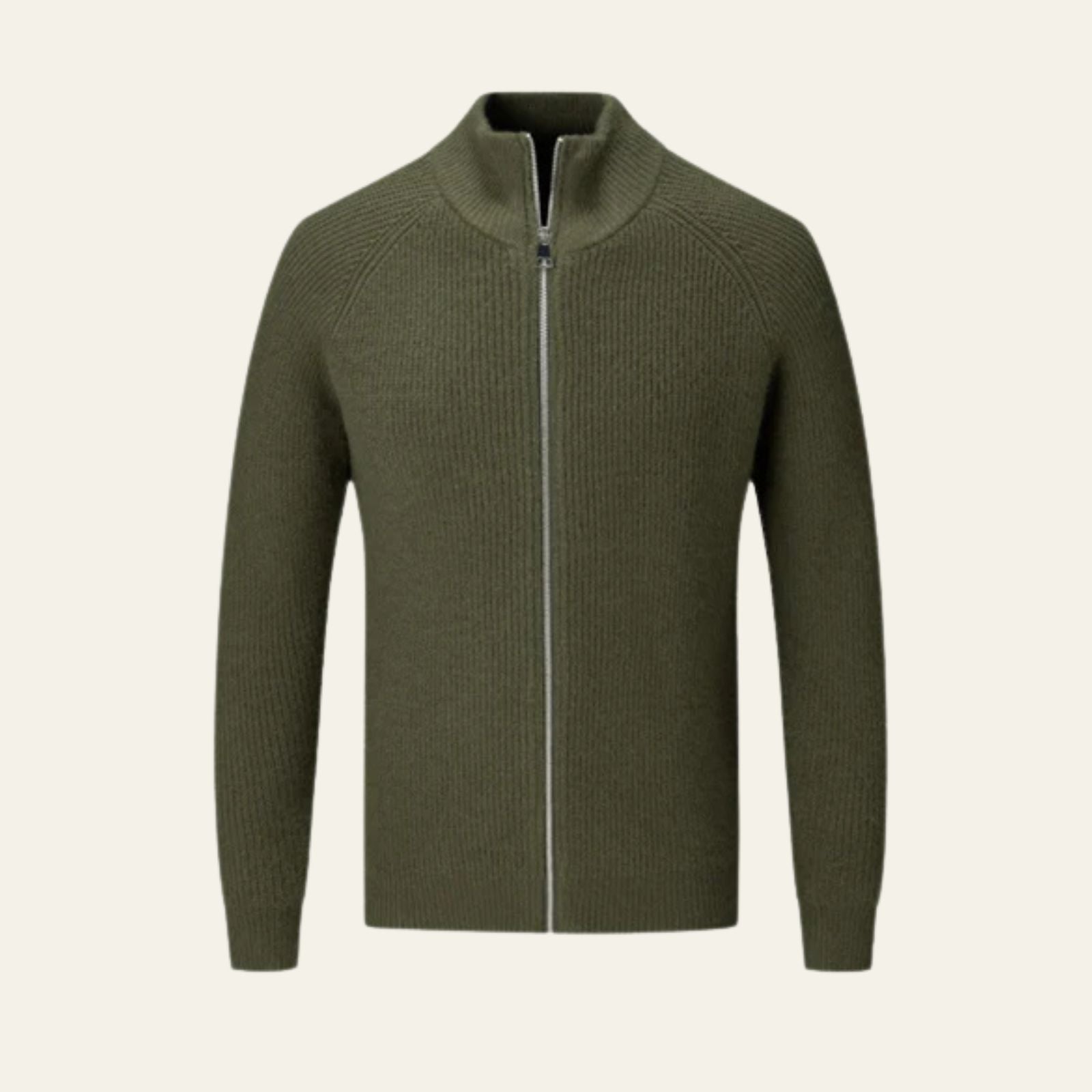 The Amalfi Wool Zip Vest