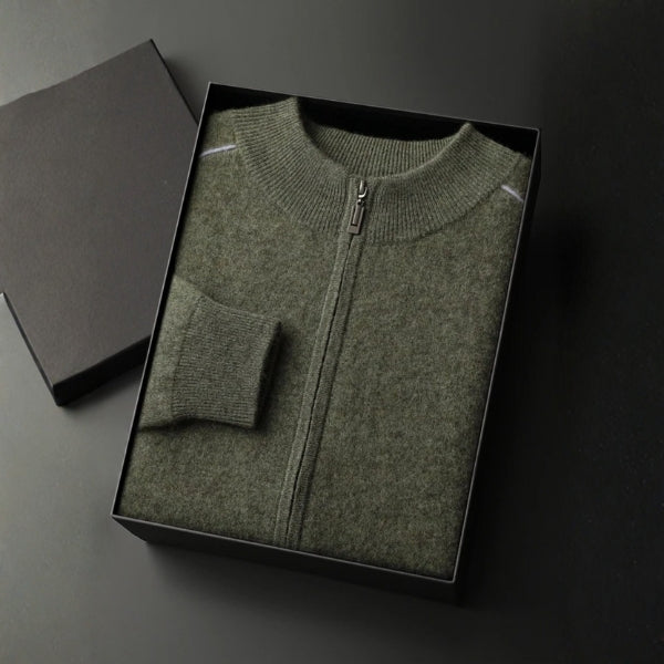 The Lausanne Cashmere Zip Knit