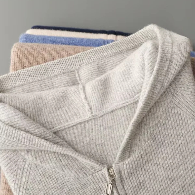 The Umbria Merino Zip Hoodie