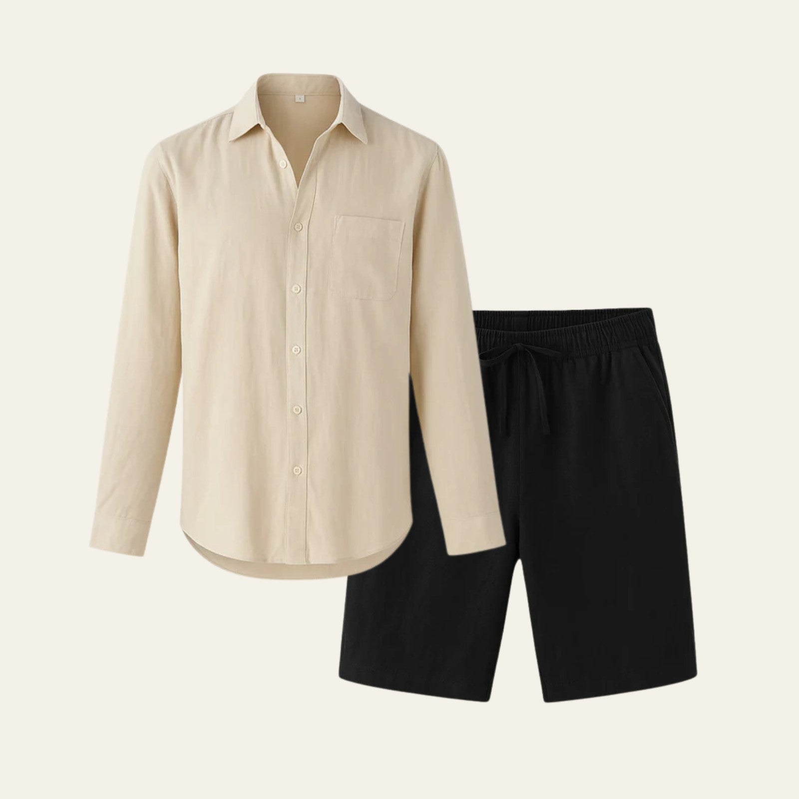 The Chamonix Linen Resort Shorts Ensemble