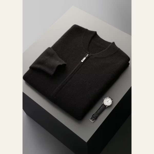 The Lucerne Cashmere Zip Knit