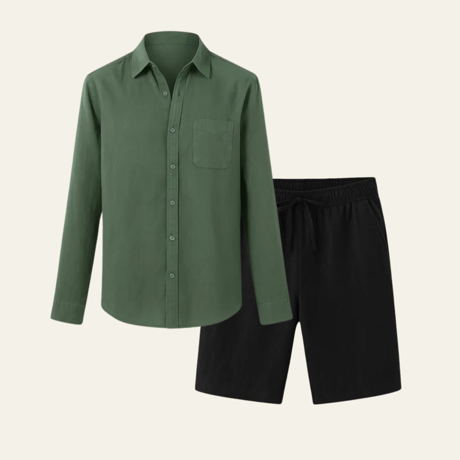 The Chamonix Linen Resort Shorts Ensemble