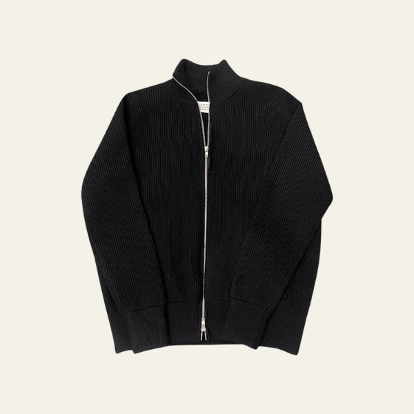 The Parma Ribbed Zip Sweater
