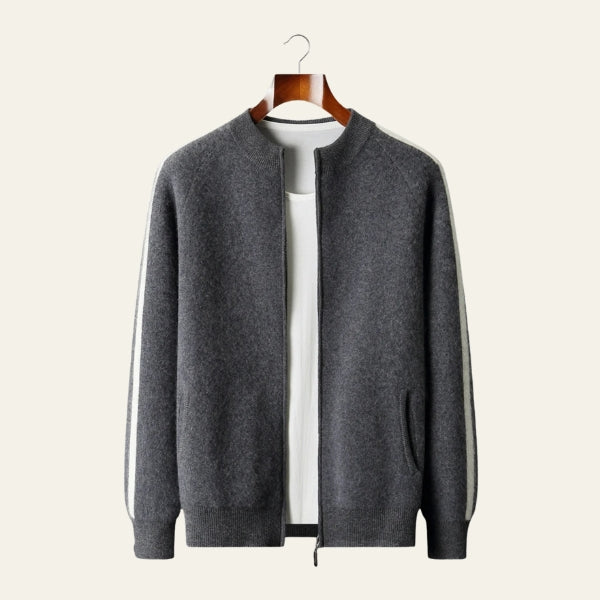 The Copenhagen Wool Track Zip Knit