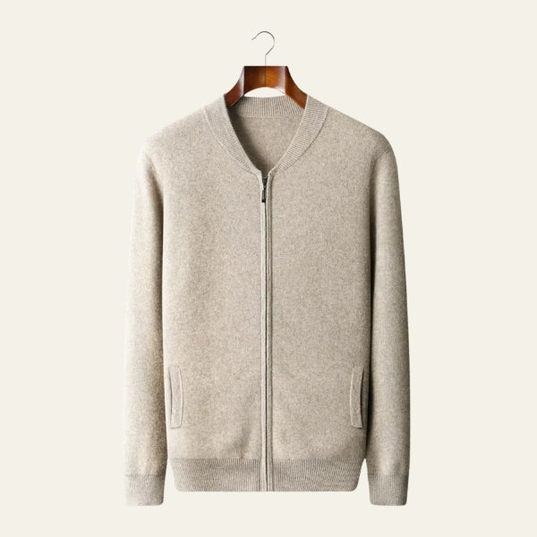 The Lucerne Cashmere Zip Knit