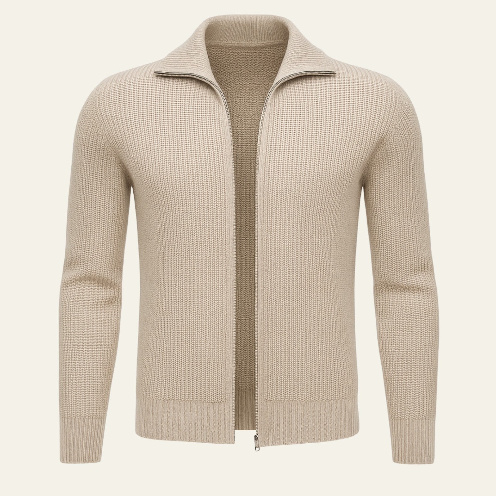 The Chamonix Cashmere Ribbed Zip Vest