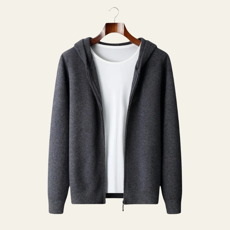 The Montreuil Cashmere Zip Hoodie