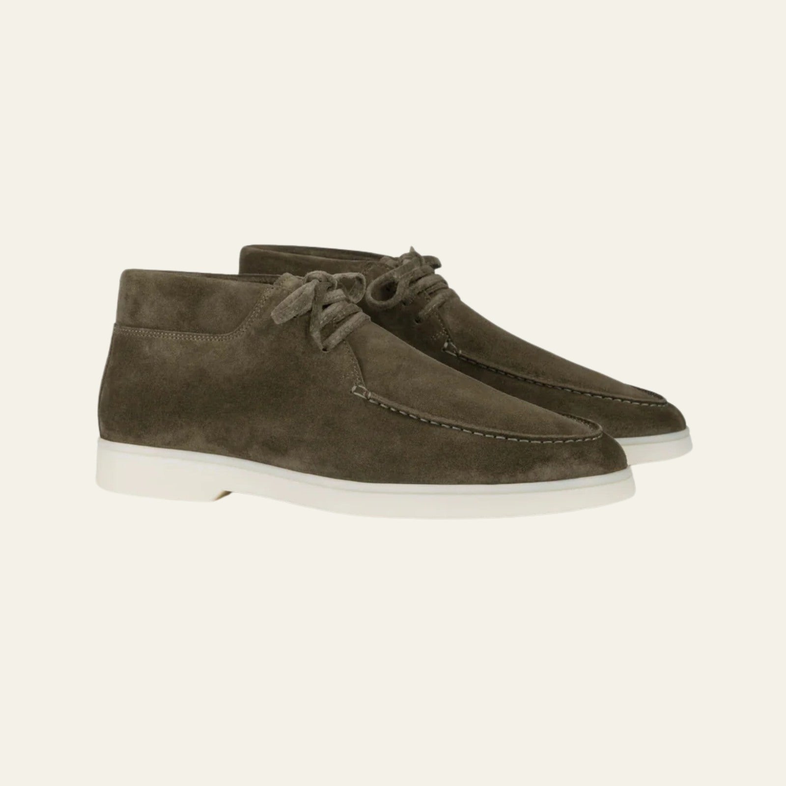 The Tangier Olive Suede Desert Boot