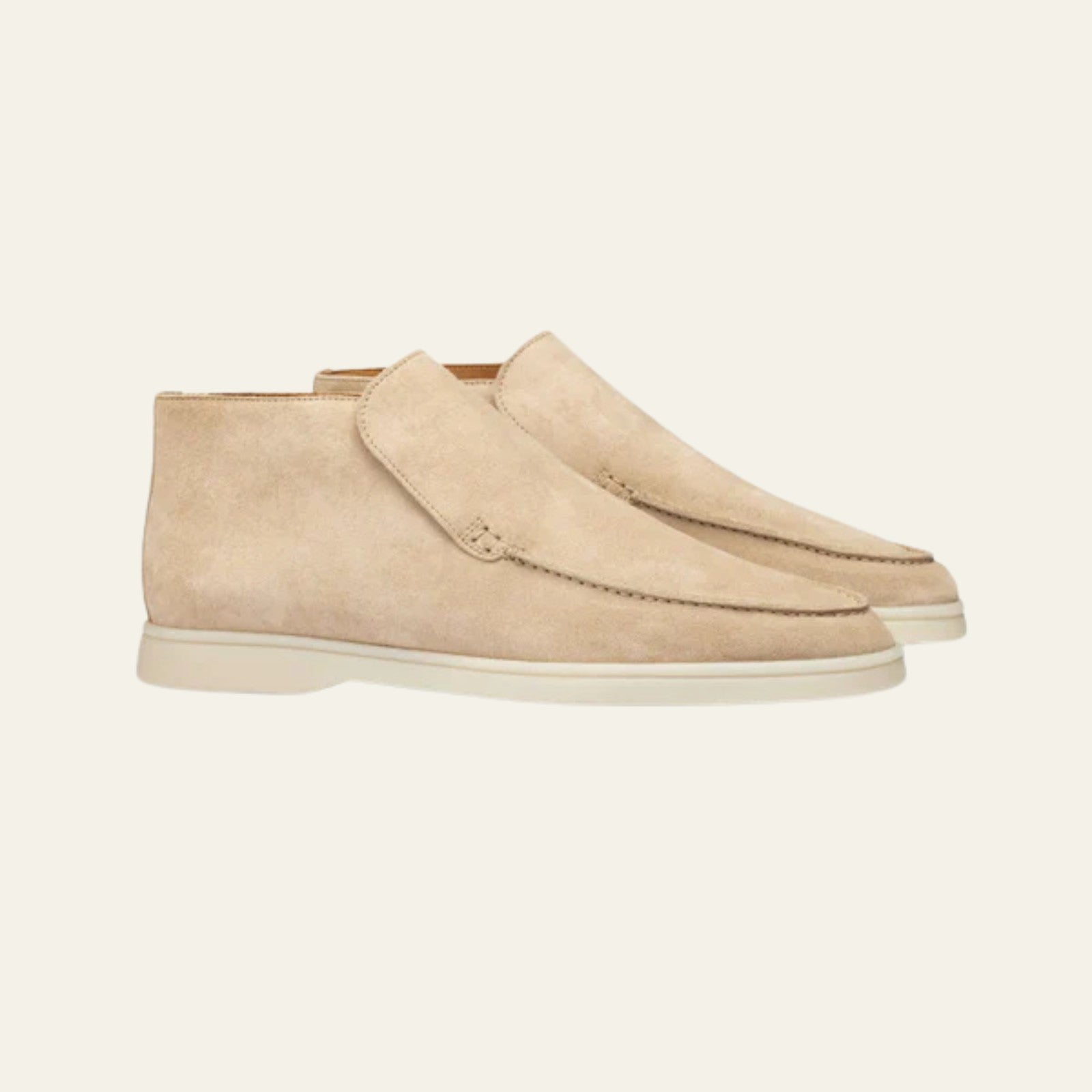 The Montrose Suede City Loafer in Beige