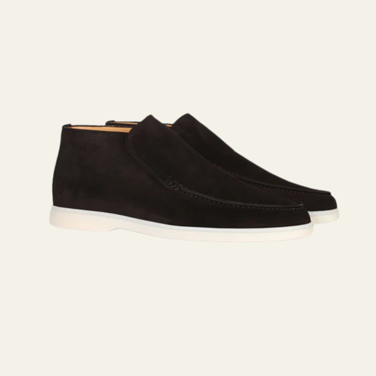 The Modena Suede City Loafer in Black