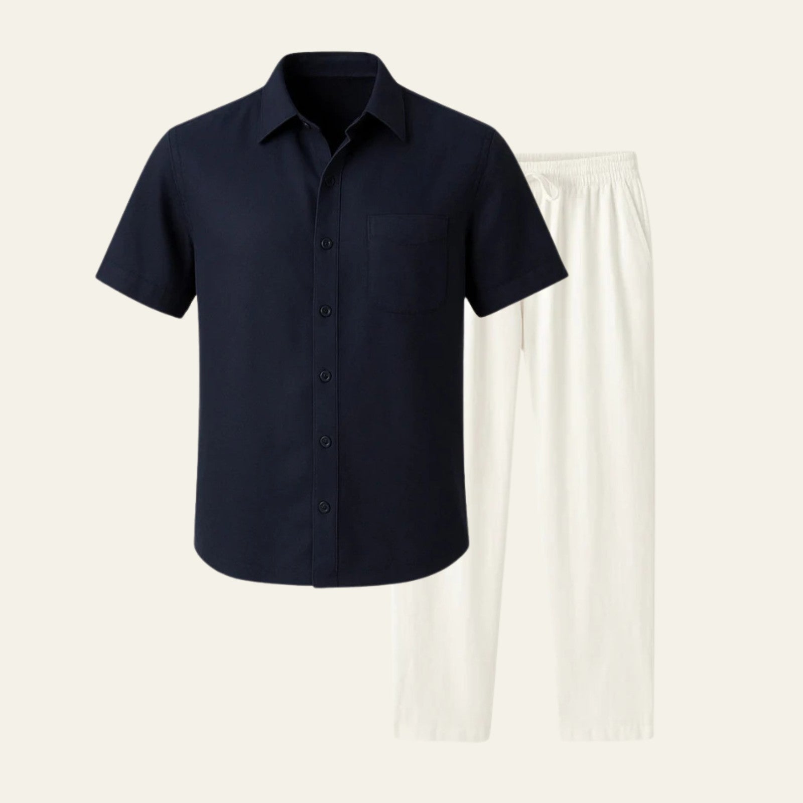 The Amalfi Linen Tailored Pantalon Set