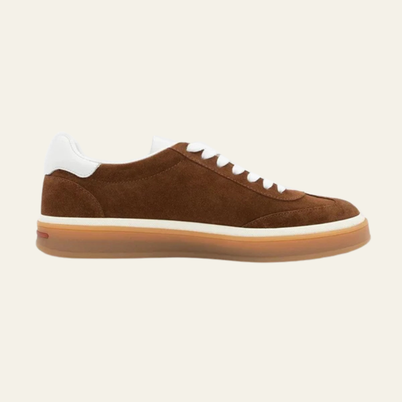 The Positano Suede Low-Top Sneaker