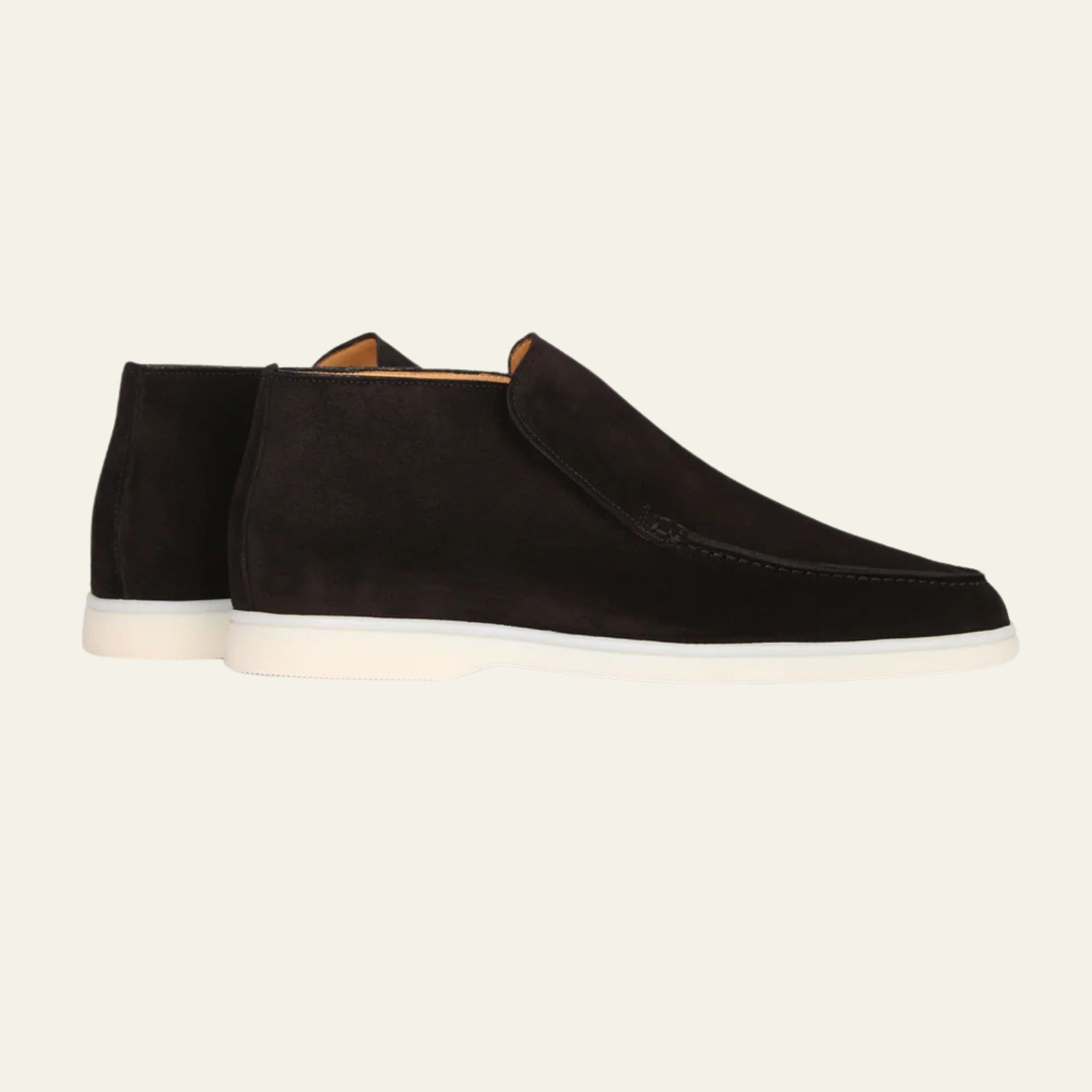 The Modena Suede City Loafer in Black