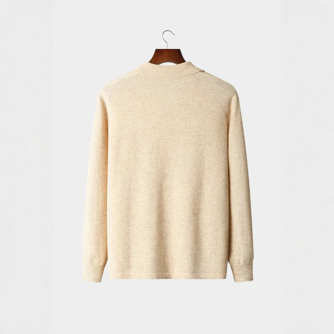 The Bellagio Merino Wool Polo Cardigan