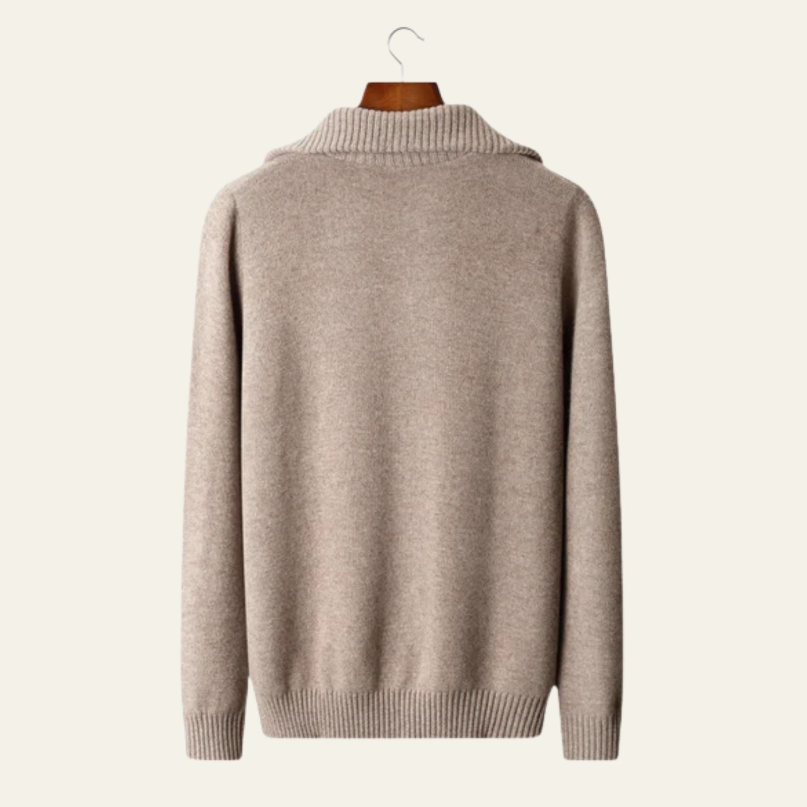 The Davos Merino Wool Quarter-Zip Sweater