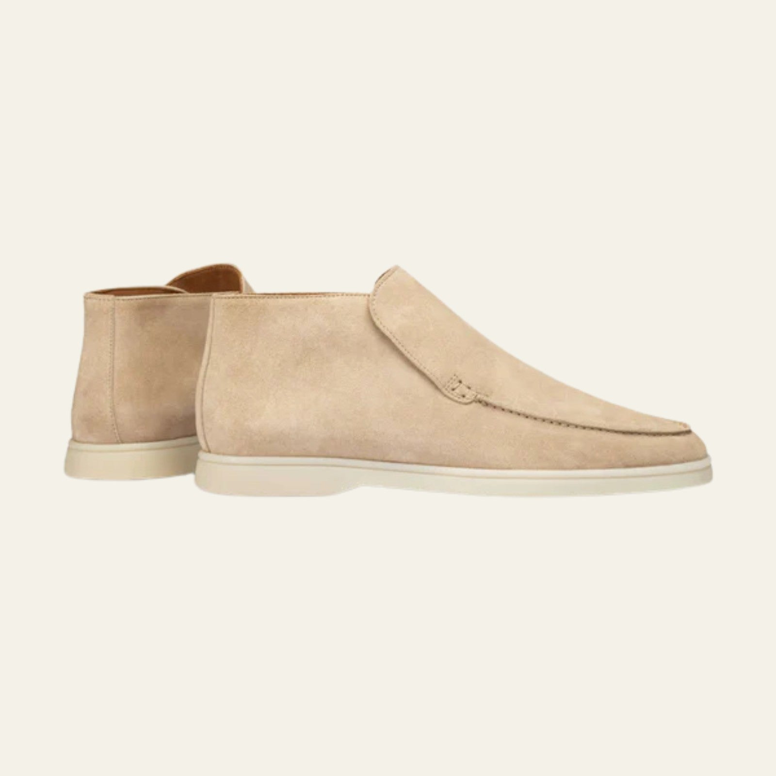 The Montrose Suede City Loafer in Beige