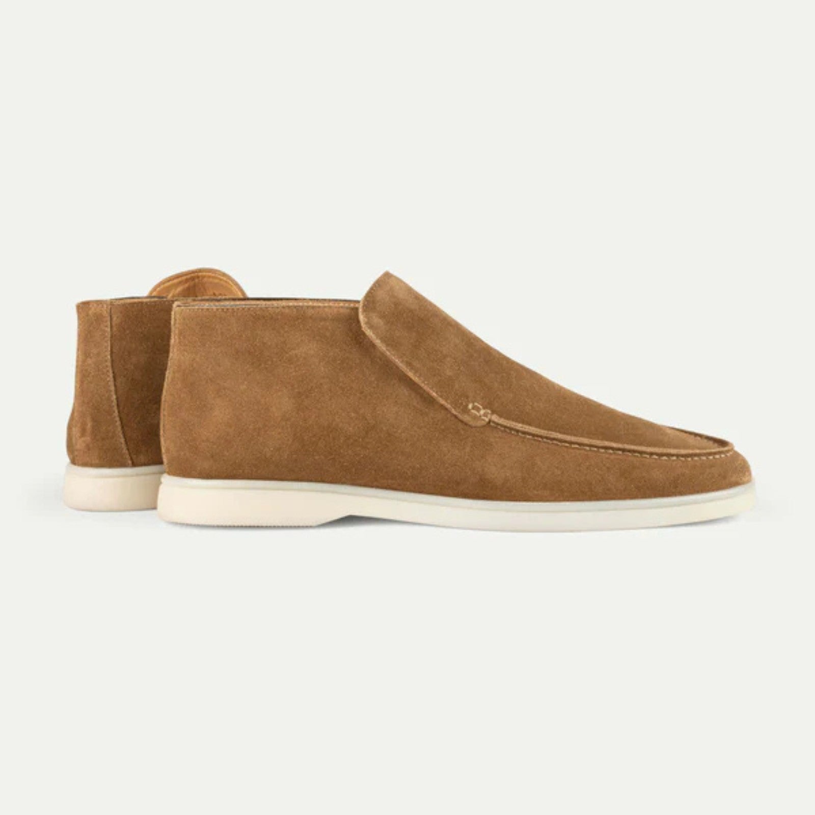 The Marseille Suede City Loafer in Light Beige