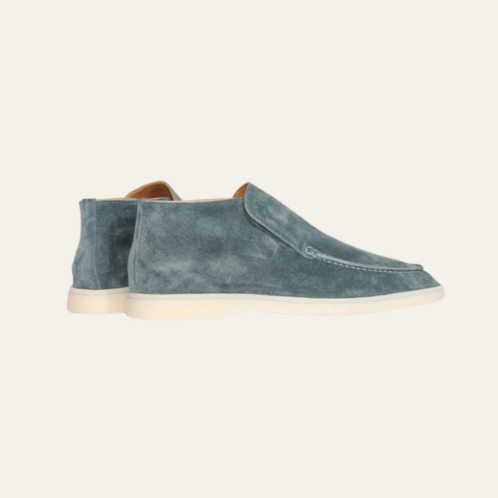 The Lugano Suede City Loafer in Petrol