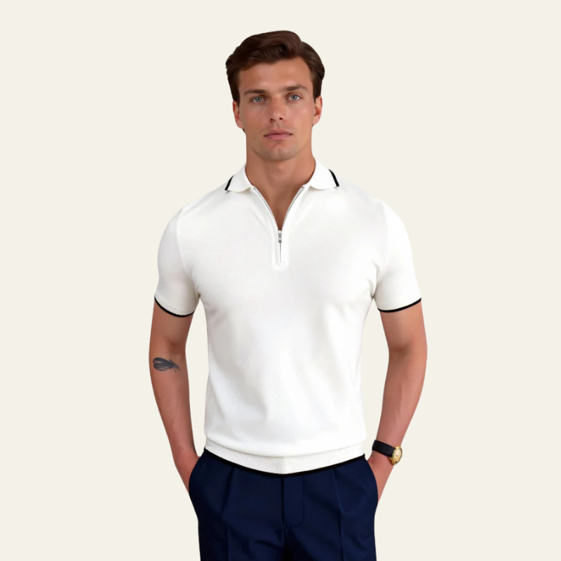 The Ravello Quarter-Zip Polo