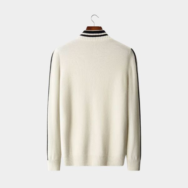 The Lyon Merino Wool Zip Knit