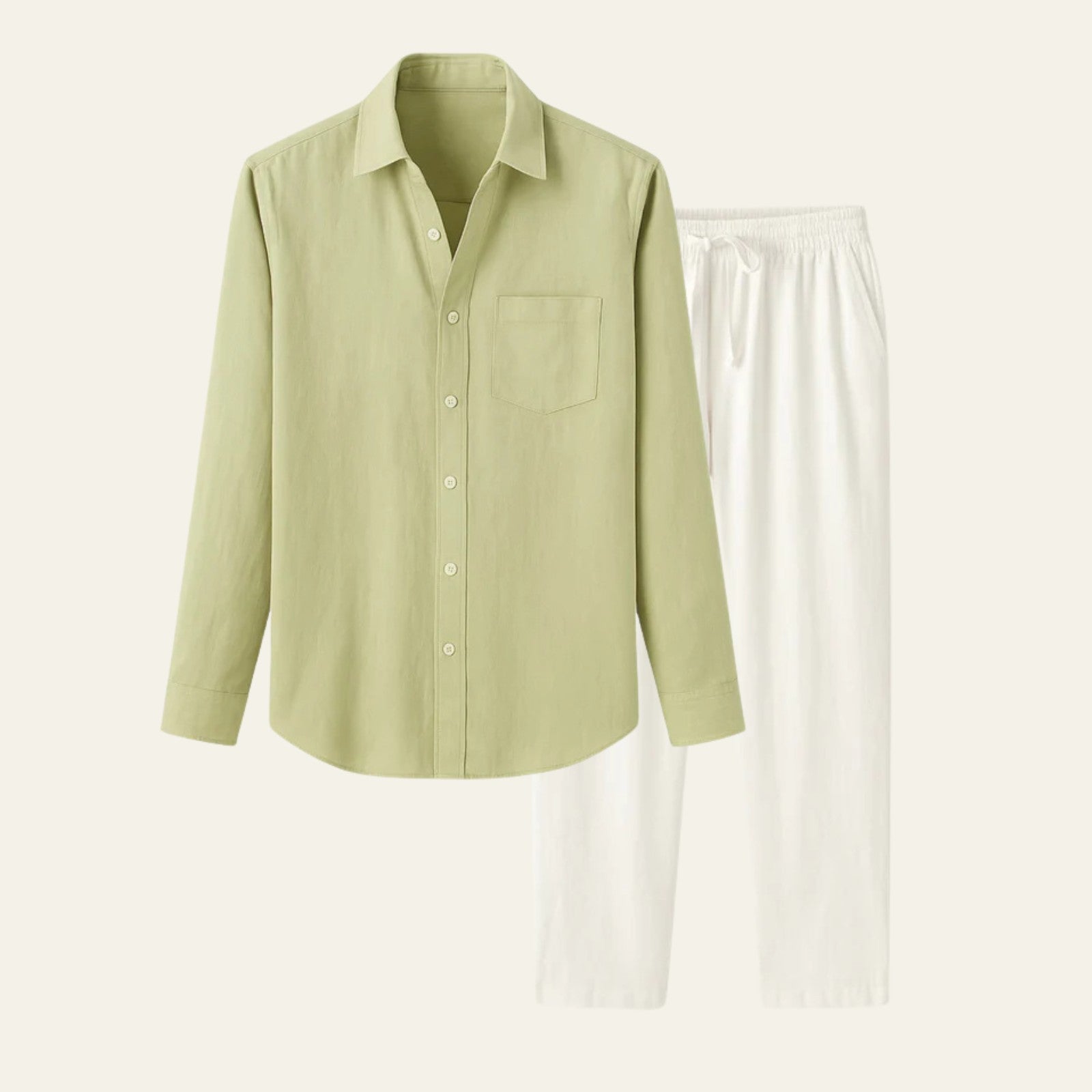 The Osaka Linen Tailored Pantalon Set