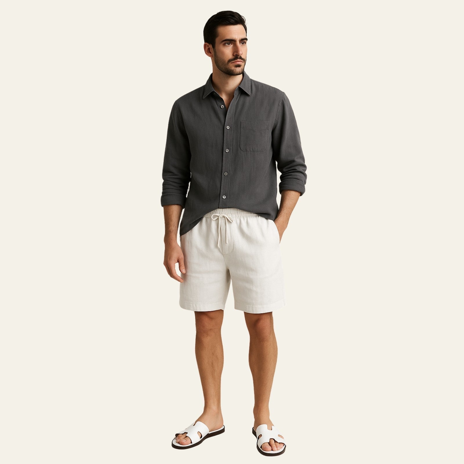 The Marrakesh Linen Resort Shorts Set