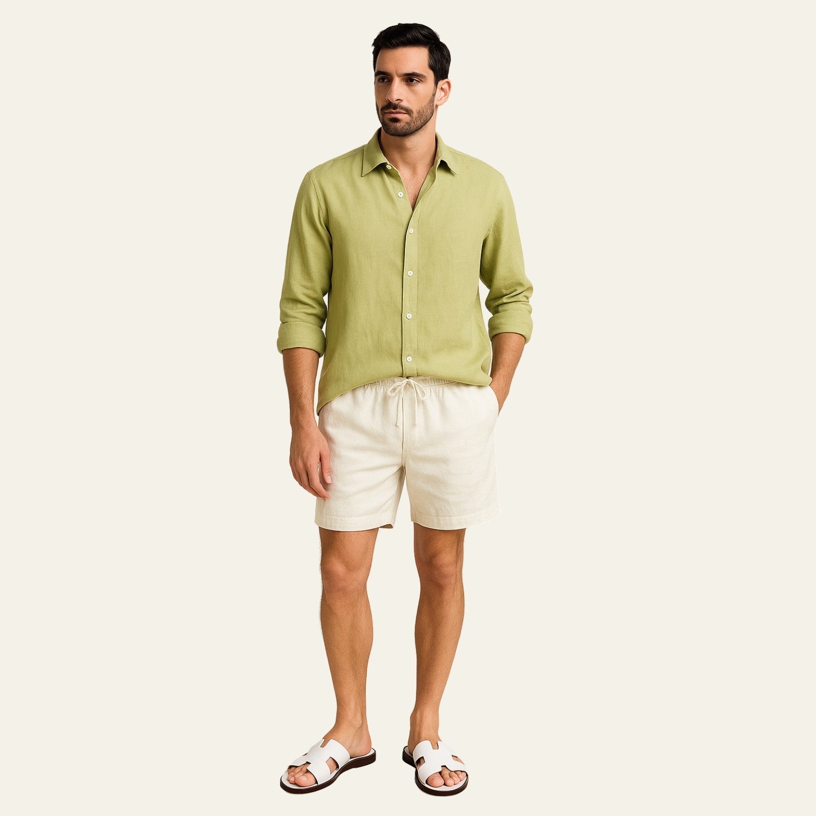 The Marrakesh Linen Resort Shorts Set