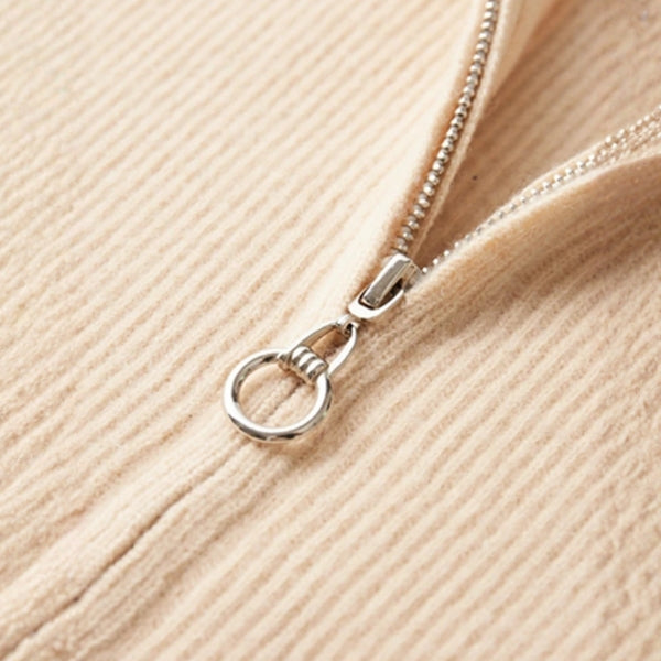 The Oslo Wool Track Zip Knit