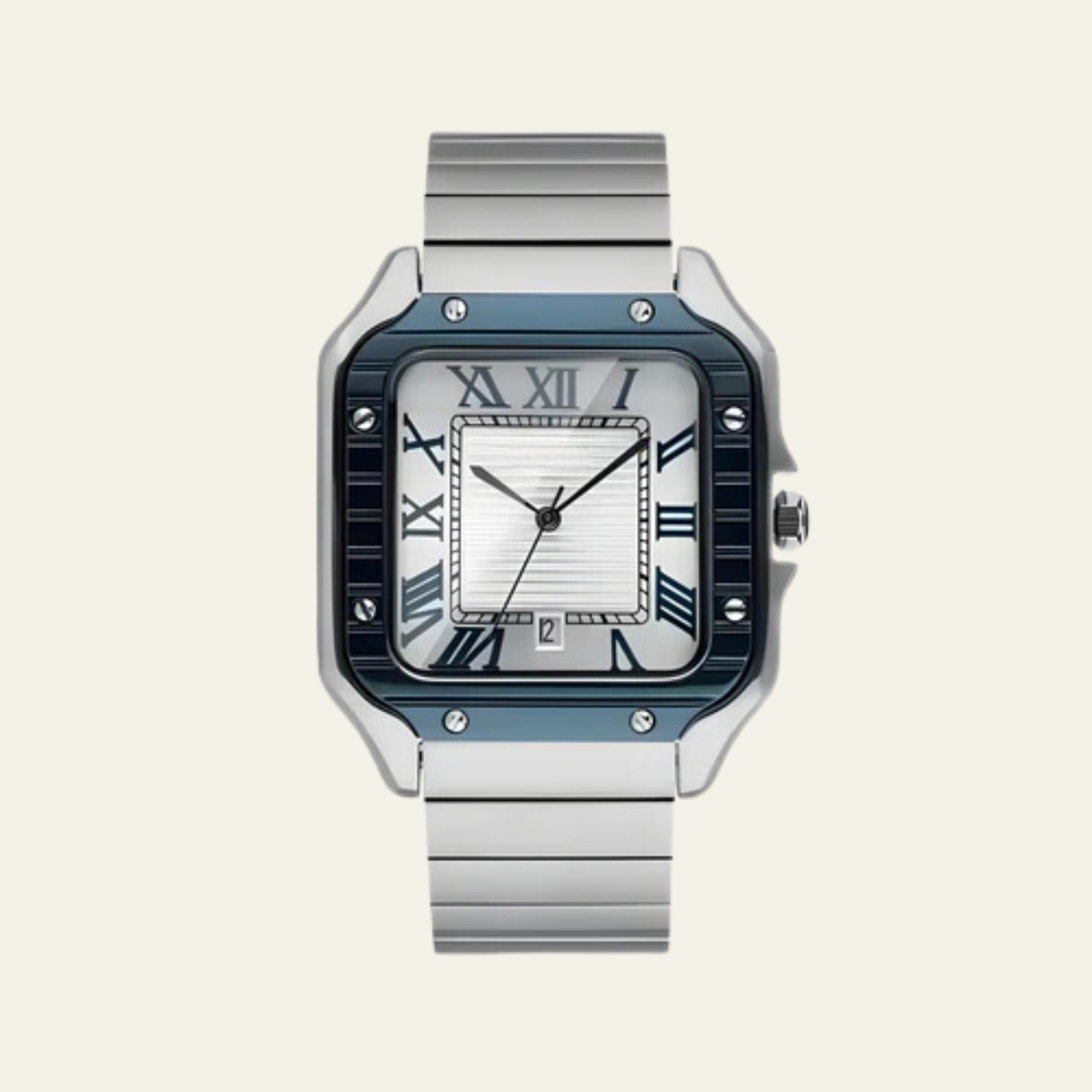 The Seville Stainless Steel Square Watch