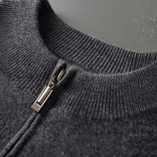 The Copenhagen Wool Track Zip Knit