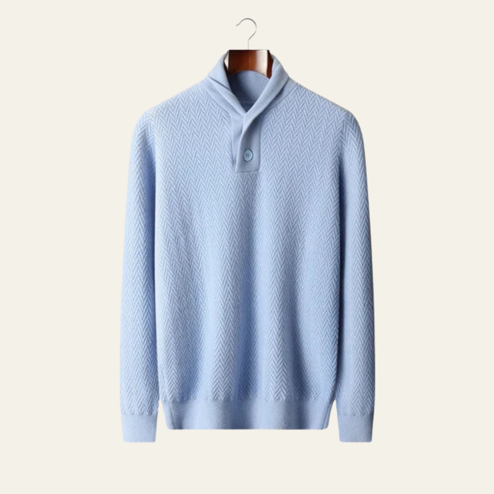 The Salzburg Cashmere Textured Button Sweater