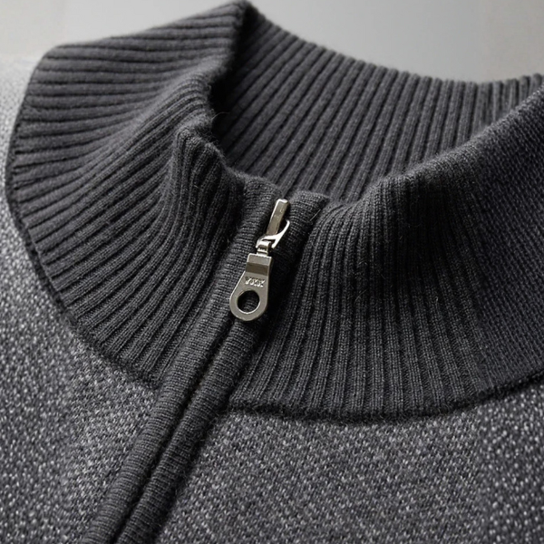 The Lucerne Cashmere Zip Knit