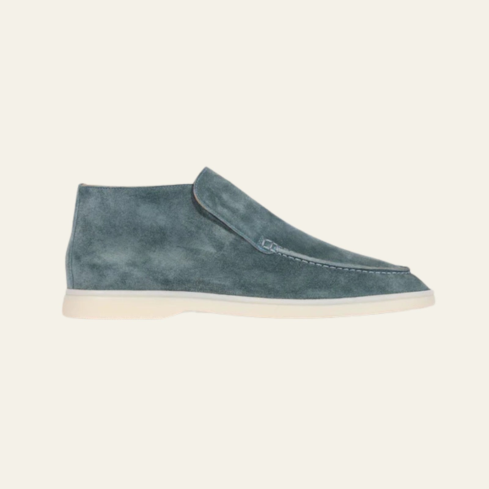The Lugano Suede City Loafer in Petrol