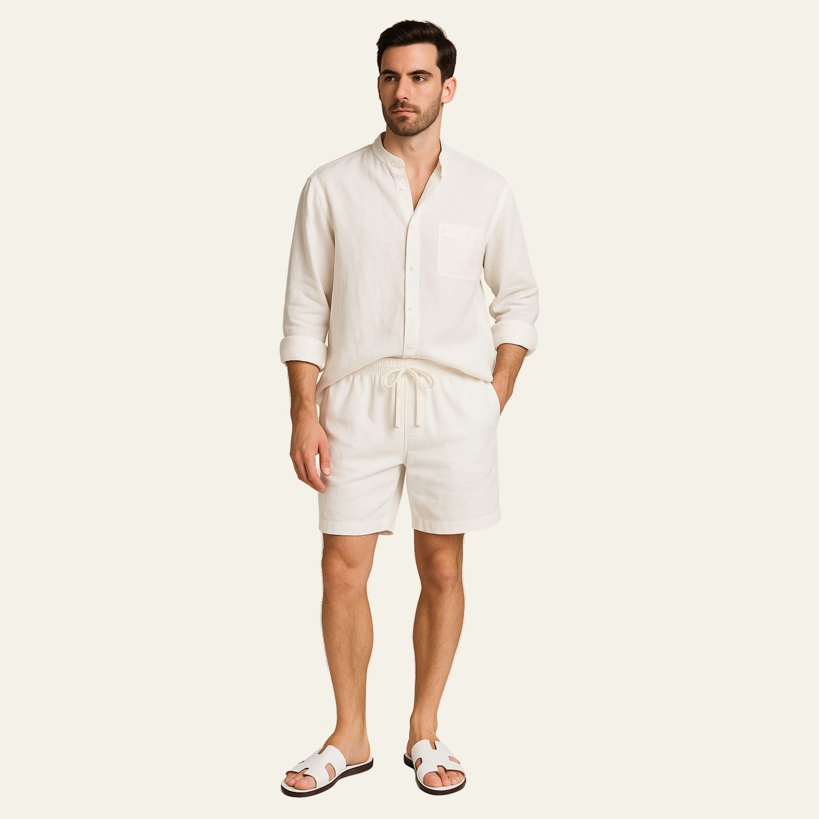 The Marrakesh Linen Resort Shorts Set