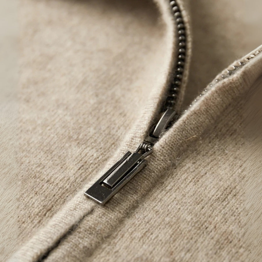 The Lausanne Cashmere Zip Jacket