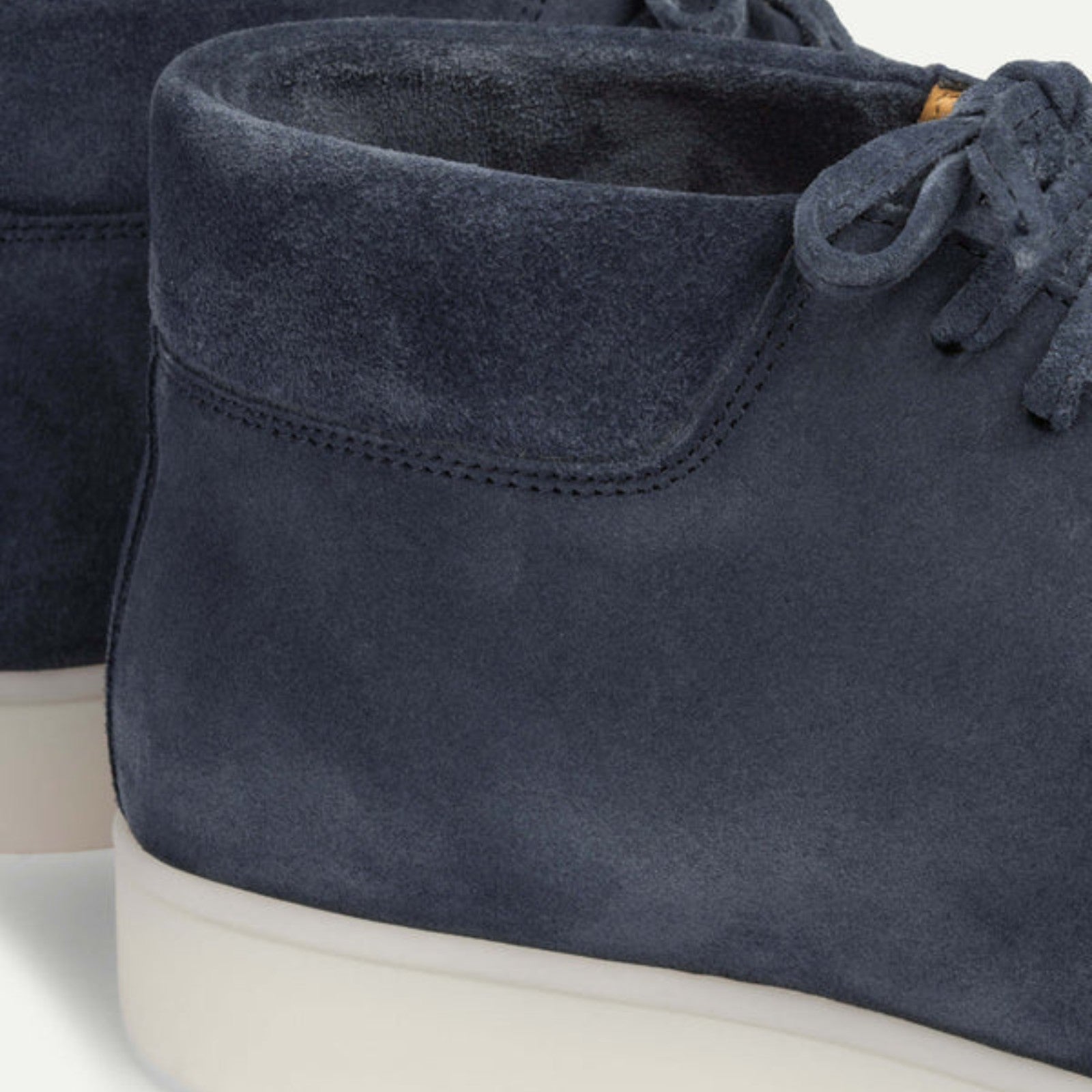 The Ravello Steel Blue Suede Desert Boot