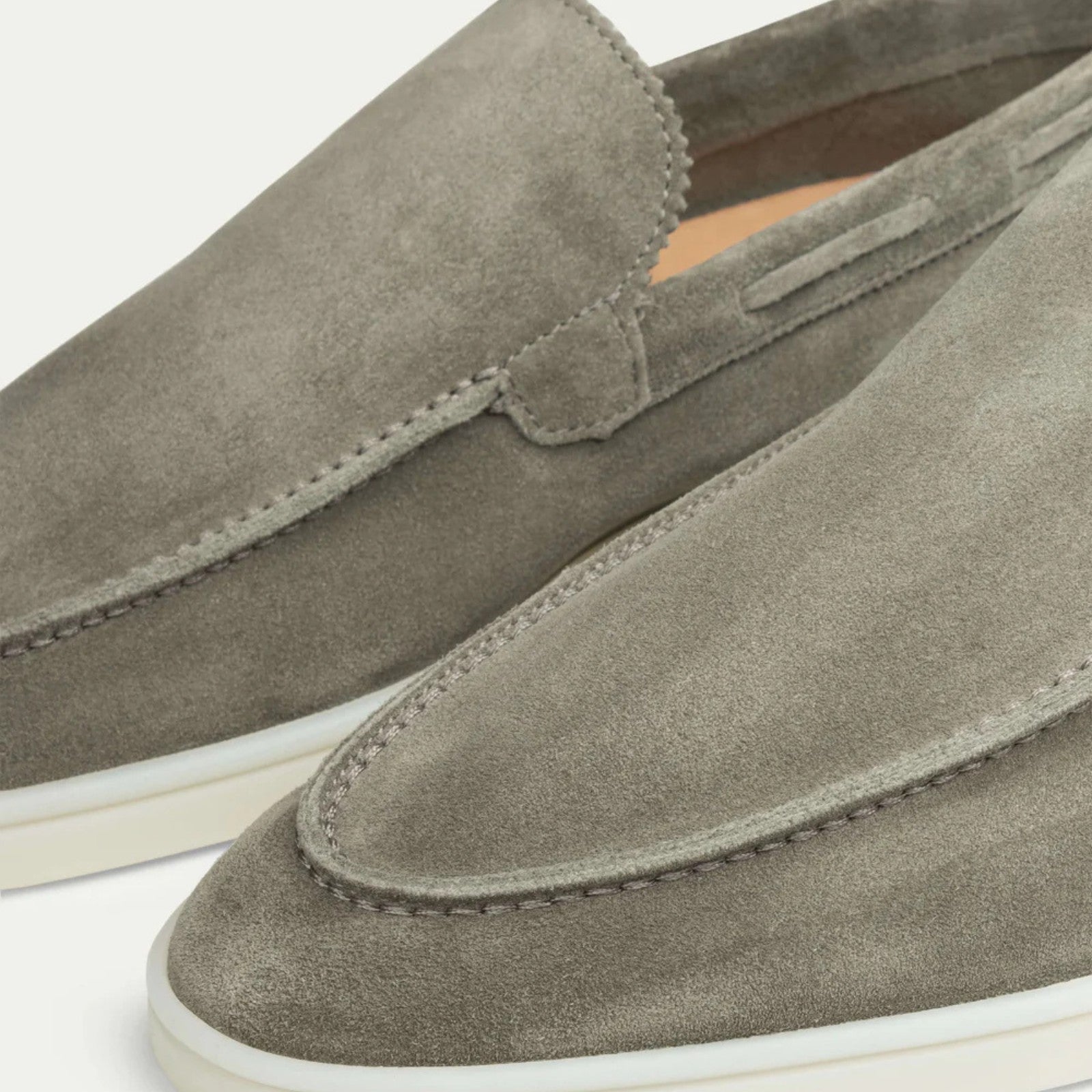 The Verona Suede Yacht Loafer in Pistache