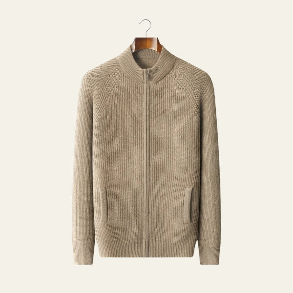 The Ravello Cashmere Zip Knit