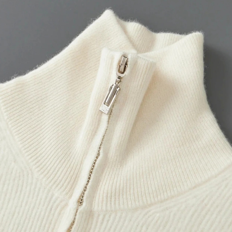 The Saint-Tropez Cashmere Zip Vest