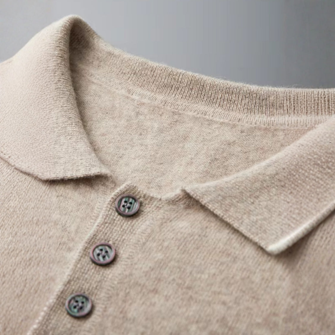 The Positano Cashmere Polo Sweater