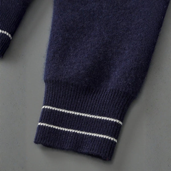 The Amalfi Merino Wool Zip Cardigan