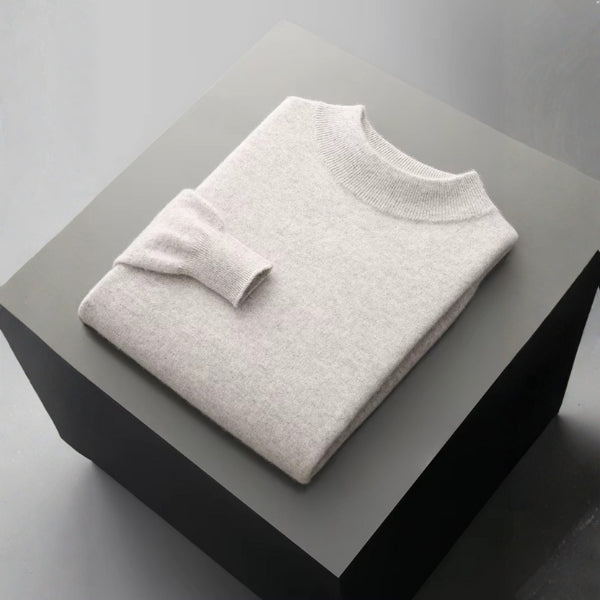 The Lucerne Merino Wool Mock Neck Sweater