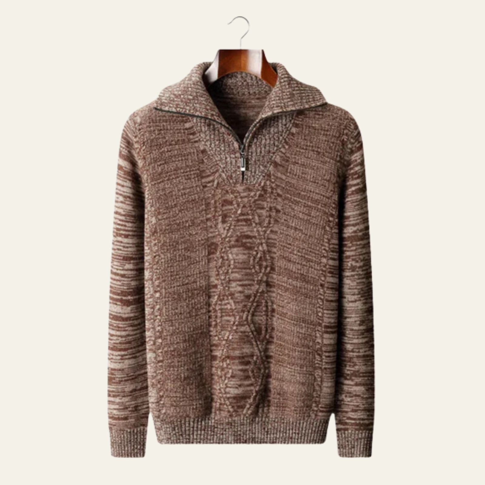 The Davos Merino Wool Quarter-Zip Sweater