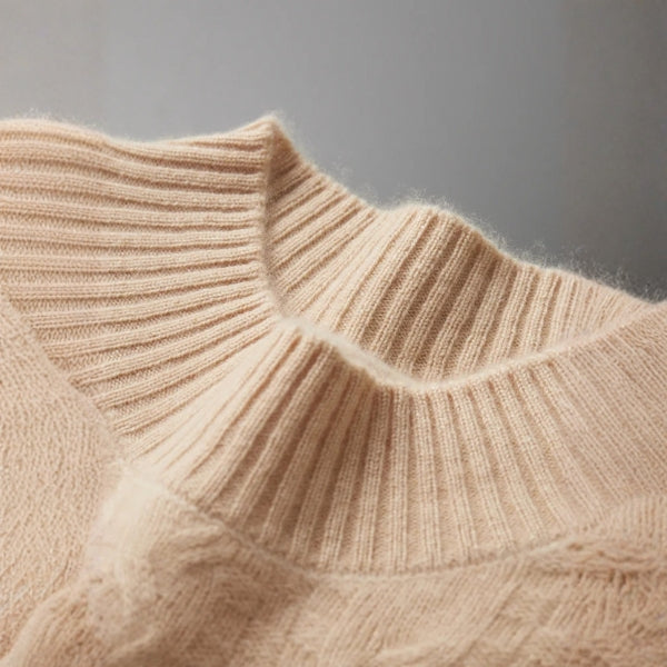 The Taormina Merino Wool Cable Crew
