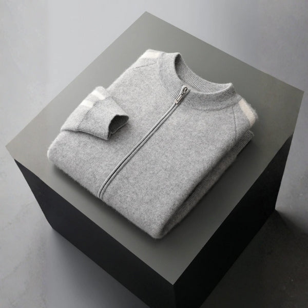 The Copenhagen Wool Track Zip Knit